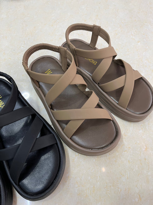 Multiple Straps Flat Sandal